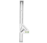 Woodworking Triangular Ruler | Flexible Adjustable Angle with Bubble Level | Stainless Steel Ruler for Carpentry/DIY/Construction | Well - Made Measurement Tool