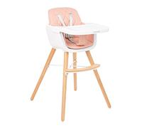 Woody 2 in 1 Wooden Highchair Pink