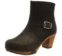 Woody Tina, Stivaletto Donna, Pelle oliata Nera, 42 EU