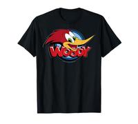 Woody Woodpecker Big Face Logo Maglietta