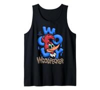 Woody Woodpecker Blue Graffiti Pop Style Canotta