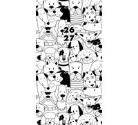 Woof 2-Year 2026-27 3.5 X 6.5 Monthly Pocket Planner