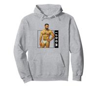 WOOF Beefcake Orso Retro Gay Pride Queer Mascolinità Arte Felpa con Cappuccio