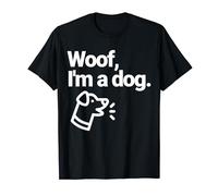 Woof - Costume divertente per Halloween con scritta "I'm A Dog", per amanti dei cani Maglietta