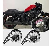 WOOGA coperchio filtro aria lato destro Kit copertura decorativa motore accessori moto Replacement for Ho&n&da Rebel CMX250/300/500 CL250 CL300 Accessori 2017-2024 (Rosso scuro)