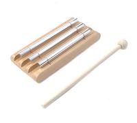 Woogim Campanello da meditazione Mindfulness Trio a mano con martello Tre toni Strumento a percussione per insegnante Aula Preghiera Yoga Musica Regalo
