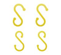 Woogim Ganci a forma di S per ganci utilitari ABS di medie e grandi dimensioni ogni 2 pezzi giallo