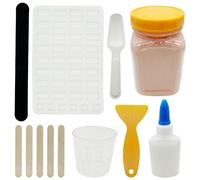 Woohome 12 Pz Stampo in Silicone per Mattoni in Miniatura, Mattoni in Miniatura Mini Modello di Mattoni Rossa per Micro Paesaggio, Fai Da Te Casa Delle Bambole in Mattoni Diorama Fairy