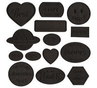 Woohome 14 toppe ricamate termoadesive per ricamo, toppe ricamate, toppe da cucire, termoadesive per magliette, jeans, vestiti, cappelli, 14 pezzi