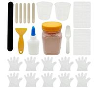 Woohome 19 Pz Stampo in Silicone per Mattoni in Miniatura, Mattoni in Miniatura Mini Modello di Mattoni Rossa per Micro Paesaggio, Fai Da Te Casa Delle Bambole in Mattoni Diorama Fairy