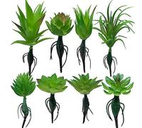 Woohome 8 Pz Piante Succulente Artificiali - Piante Grasse Finte Decorative per La Casa Giardino Decorazione, DIY Home Decor