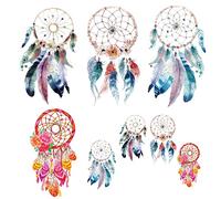 Woohome 8 Pz Toppe Applique Cacciatore di Sogni Trasferisci il Ferro, Toppe a Trasferimento Patch di Trasferimento di Calore Carta Transfer per Tessuti per T-Shirt Abito Decorazione