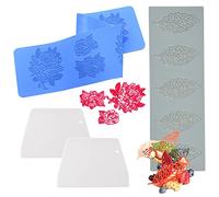 Woohome Blätter Form Kuchen Silikonform Rose Silikonformen Fondente Silikonform Backen für Die Dekoration von Kuchenspitzen