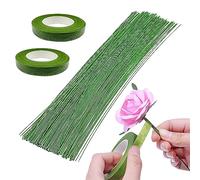 Woohome Kit Strumento Floreale, 200 Pz Stelo Filo Floreale Fiori Fioristi 26 Calibro, 2 Rotolo Nastri Floreali per Bouquet Floreale Wrap Floris DIY Craft Projects Floral Arrangements