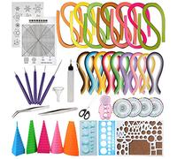 Woohome Set di Strisce di Carta per Quilling 1600 Pz in 16 Colori con Strumenti per Quilling, Set di Quilling Carta per Creazioni Artigianali