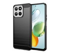 Wookfiss Cover per Honor 200 Smart Custodia, [Fibra di Carbonio] Morbido TPU Custodia, Anti Scivolo Anti Antiurto Case per Honor 200 Smart -Nero