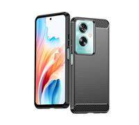 Wookfiss Cover per OPPO A79 5G Silicone Custodia,TPU Design in Fibra di Carbonio Originale Custodia Nero Cover,Antiurto Antigraffi Sottile