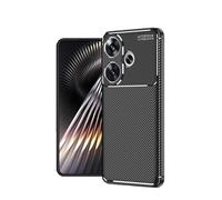 Wookfiss Cover per Xiaomi POCO F6 5G Custodia, [Fibra di Carbonio] Morbido TPU Custodia, Anti Scivolo Anti Antiurto Case per POCO F6 5G -Nero