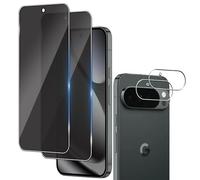 Wookfiss Privacy Vetro Temperato per Google Pixel 10 Pro XL, 2 Pezzi Pellicola Protettiva e 2 Pezzi Pellicola Fotocamera, Durezza 9H, Anti Graffio Film