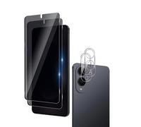 Wookfiss Privacy Vetro Temperato per Samsung Galaxy S25 Edge, 2 Pezzi Pellicola Protettiva e 2 Pezzi Pellicola Fotocamera, Durezza 9H, Anti Graffio Film compatibile con Galaxy S25 Edge