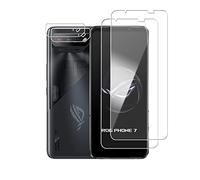 Wookfiss Vetro Temperato per ASUS ROG Phone 7 Pellicola Protettiva(2) +Proteggi Lenti(2) Anti Graffi HD Trasparenza Protettiva Film for ASUS ROG Phone 7