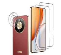 Wookfiss Vetro Temperato per Honor Magic 8 Lite 5G, 2 Pezzi Pellicola Protettiva e 2 Pezzi Pellicola Fotocamera, Anti Graffio, Senza Bolle, Durezza 9H, Ultra Trasparente, Ultra Resistente