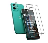 Wookfiss Vetro Temperato per Motorola Moto G45 5G Pellicola Protettiva(2) +Proteggi Lenti(2) Anti Graffi HD Trasparenza Protettiva Film for Moto G45