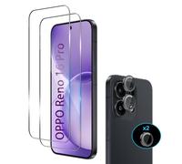 Wookfiss Vetro Temperato per OPPO Reno 16 Pro 5G, 2 Pezzi Pellicola Protettiva e 1 Pezzi Pellicola Fotocamera, Anti Graffio, Senza Bolle, Durezza 9H, Ultra Trasparente, Ultra Resistente