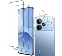 Wookfiss Vetro Temperato per Realme P4, 2 Pezzi Pellicola Protettiva e 2 Pezzi Pellicola Fotocamera, Anti Graffio, Senza Bolle, Durezza 9H, Ultra Trasparente, Ultra Resistente