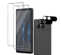 Wookfiss Vetro Temperato per Sony Xperia 10 VII, 2 Pezzi Pellicola Protettiva e 2 Pezzi Pellicola Fotocamera, Anti Graffio, Senza Bolle, Durezza 9H, Ultra Trasparente, Ultra Resistente