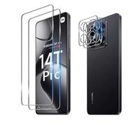 Wookfiss Vetro Temperato per Xiaomi 14T Pro Pellicola Protettiva(2) +Proteggi Lenti(2) Anti Graffi HD Trasparenza Protettiva Film for Xiaomi 14T Pro