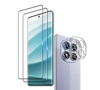 Wookfiss Vetro Temperato per Xiaomi Redmi Note 14 Pro 5G/POCO X7 5G, 2 Pezzi 3D Pellicola Protettiva+ 2 Pezzi Pellicola Fotocamera, Anti Graffi HD Trasparenza Protettiva Film