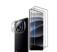 Wookfiss Vetro Temperato per Xiaomi Redmi Note 14 Pro+/Pro Plus 5G, 2 Pezzi 3D Pellicola Protettiva+ 2 Pezzi Pellicola Fotocamera, Anti Graffi HD Trasparenza Protettiva Film for Redmi Note 14 Pro+