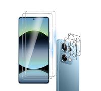 Wookfiss Vetro Temperato per Xiaomi Redmi Note 14S, 2 Pezzi Pellicola Fotocamera e 2 Pezzi Back Pellicola Protettiva, Anti Graffio, Senza Bolle, Durezza 9H, Ultra Trasparente, Ultra Resistente