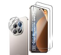 Wookfiss Vetro Temperato per Xiaomi Redmi Note 15 Pro 5G, 2 Pezzi Pellicola Protettiva e 2 Pezzi Pellicola Fotocamera, Anti Graffio, Senza Bolle, Durezza 9H, Ultra Trasparente, Ultra Resistente