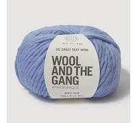 Wool and the Gang Lil' Crazy Sexy lana, blu polvere, 100 g, Chunky
