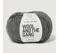 Wool and the Gang, Lil' Crazy Sexy lana, tweed grigio, 100 g, grosso