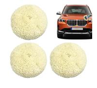 Wool Buffing Pad, 6 Inch Reusable Cutting Disc Set, 3 Piece Car Polishing Pads for Paint Correction and Scratch Removal, High Density Wool Material, Automotive Detailing Tool for Compound Restoration