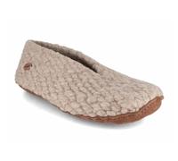 WoolFit Pantofole a piedi nudi in 100% lana vergine biologica, beige., 45 EU