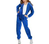 Woolicity Ragazze Felpe Set Velluto Tracksuit 2 Pezzi Outfits Zip Up Hoodies e Pantaloni Abbigliamento Sportivo Jogging Set