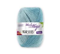 Woolly Hugs Year Socks Fb. 08 AUG - Gomitolo di Lana da 100 g per Calze, Gradiente Gradiente