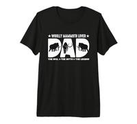 Woolly Mammoth Lover Dad The Idol Elephant Woolly Mammoth Maglietta Premium