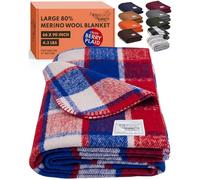 Woolly Mammoth Woolen Company Coperta in lana calda e spessa collezione Farmhouse. Il complemento perfetto per l'arredamento della tua casa di campagna. Da utilizzare come copriletto oversize o strato