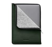 Woolnut Custodia a portafoglio in pelle per MacBook Pro 13/14", colore: verde