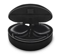 WOOLNUT - Custodia in pelle per AirPods Max: su misura, magnete per modalità a bassa potenza, ricarica interna, esterno in pelle pieno fiore, interno in microfibra super morbida, cerniera in metallo