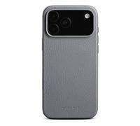 Woolnut Custodia in Pelle per iPhone 17 Pro Max - Grigio - Pelle Scandinava a Grano Intero, Compatibile con MagSafe, Lati Sottili in TPU, Fodera Morbida in Microfibra, Bordi Rialzati per Protezione di