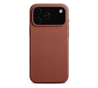 Woolnut Custodia in pelle per iPhone 17 Pro Max - Marrone - Pelle pieno fiore scandinava, compatibile con MagSafe, lati sottili in TPU, fodera in morbida microfibra, bordi rialzati per la protezione