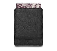 Woolnut Custodia in pelle pieno fiore, custodia, custodia per passaporto - nero