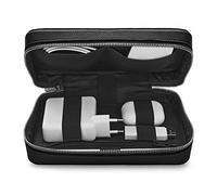 Woolnut Organizzatore Tech in pelle, Nero, Tech Accesories, Classico