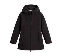 Woolrich, ,Coats ,Donna ,Nero ,S Giacca con Cappuccio in Tessuto Tecnico
